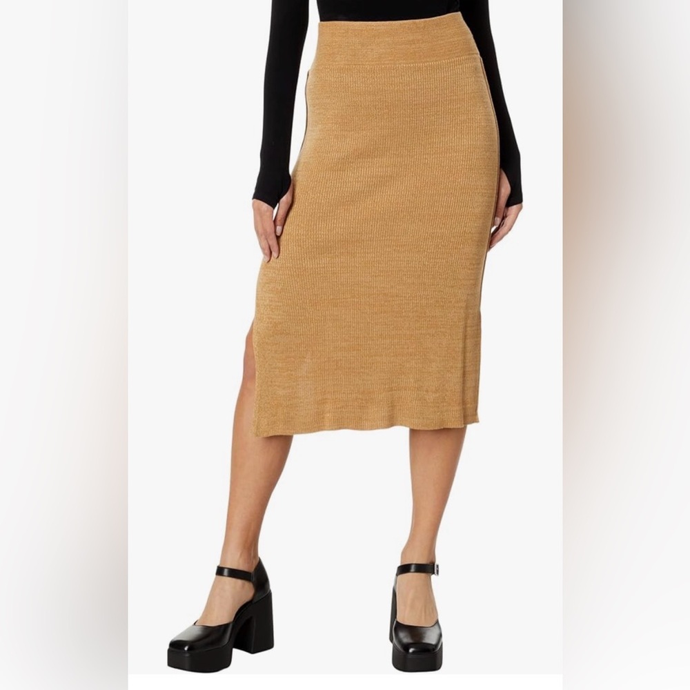 Free People Golden Hour Midi Skirt Size‎ Large New With Tags